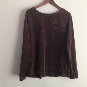 Old Navy burgundy velvet sweater